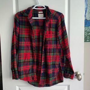 American Eagle | Plaid Flannel | Christmas Flannel
